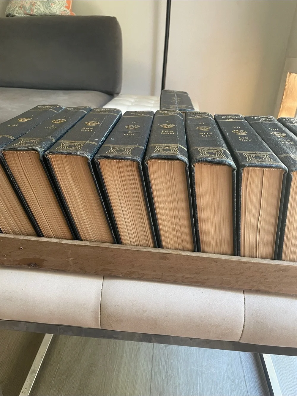 Classic Black Decorative Book Set - Doubleday's Encyclopedia ( all 10) - Picture 6 of 15
